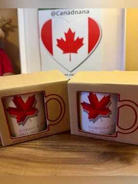 Hudson's Bay Company -Set of 2x 12 oz (350ml) Ceramic Coffee Mugs